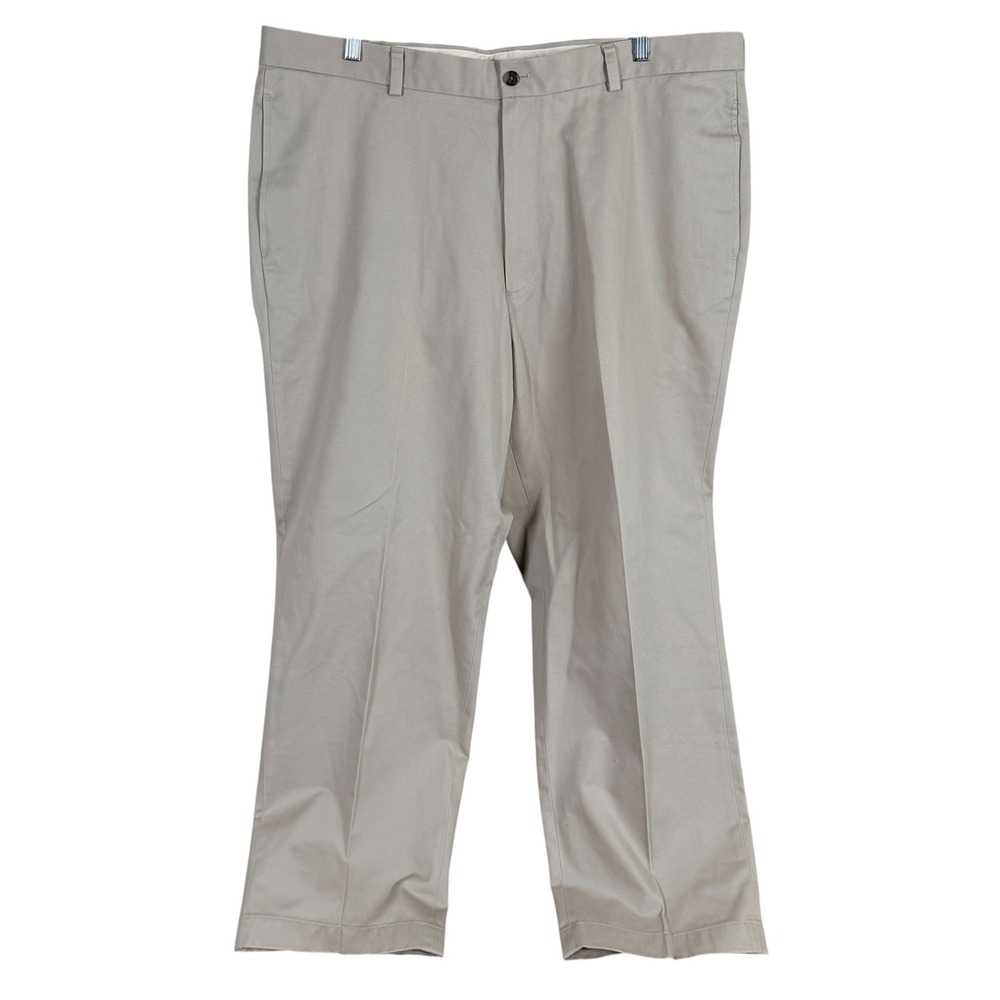 Brooks Brothers Advantage Chino Hudson Pants Mens 42x32 Tan Khaki Cotton Read
